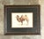 Mid-Century Modern Vintage Framed Camel Print For Sale - Image 3 of 12