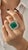 Natural Emerald Diamond Ring Size 6.25 14k W Gold 13.14 TCW Certified For Sale In New York - Image 6 of 18
