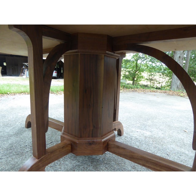 Chestnut Walnut Oval Dining Tbl. Seat 8 For Sale - Image 8 of 10