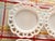 Hazel-Atlas White Milk Glass Open Lace Edge Luncheon Plates, Set of 4 – 8.25” For Sale In Louisville - Image 6 of 8