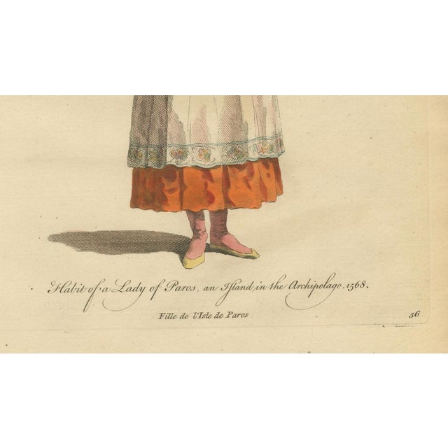 Paper Jefferys, Lady of Paros Traditional Dress, 1749, Print For Sale - Image 7 of 10