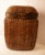 Canister Basket With Lid Wicker Medium For Sale - Image 10 of 10