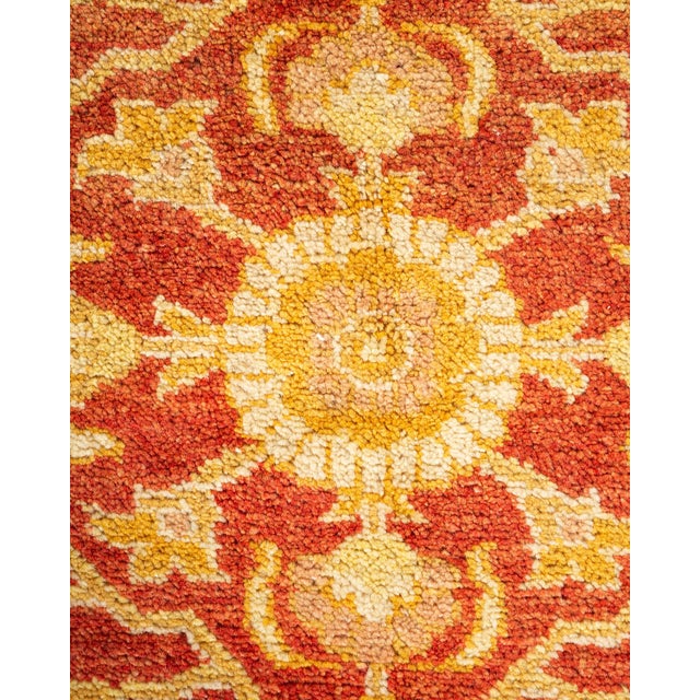 Traditional Eclectic, One-of-a-Kind Hand-Knotted Area Rug - Orange, 6' 0" x 8' 9" For Sale - Image 3 of 8