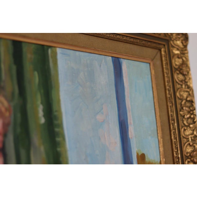 Bendt Lauritzen, Woman with Flowers, 1960s, Oil on Canvas, Framed For Sale - Image 5 of 18