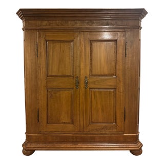 Reclaimed Cherry Wood Armoire From Munich, Germany For Sale