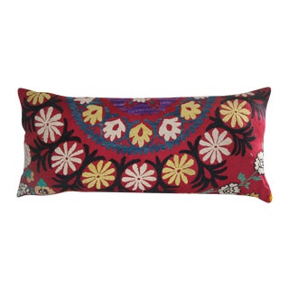Rose Suzani Pillow For Sale
