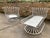 Russell Woodard Mid 20th Century Russell Woodard Patio Chaise and Lounge Chair, Attributed to Herbert Saiger - Set of 2 For Sale - Image 4 of 8
