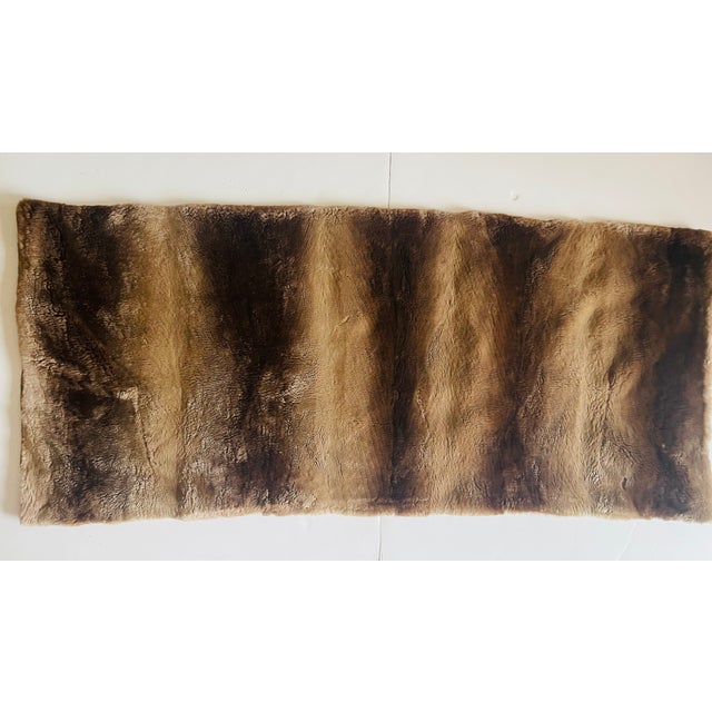 French Antique French Braver Fur Throw For Sale - Image 3 of 6