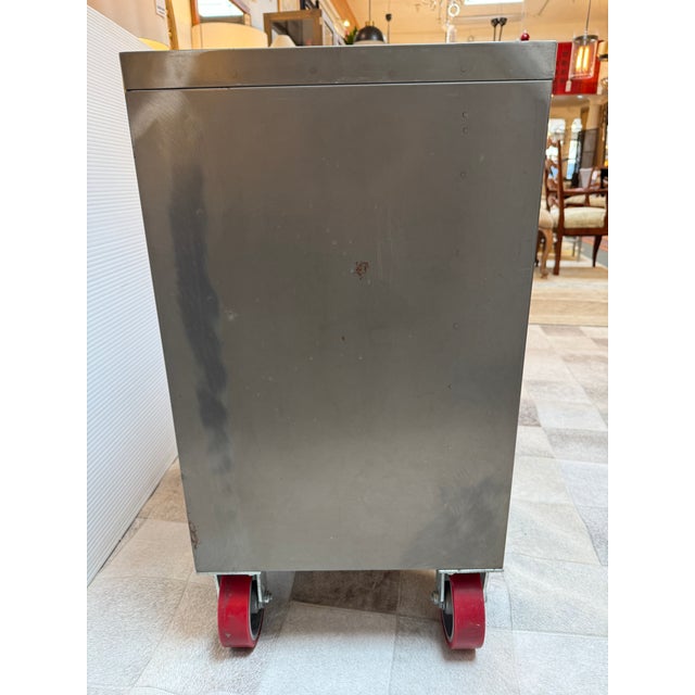 Plan Hold Lateral Filing Cabinet on Casters For Sale - Image 4 of 12