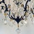 Original retail $6548, neoclassical Myran Allan Luxury Lighting Italian Amber and Clear Crystal Bronze Versailles...