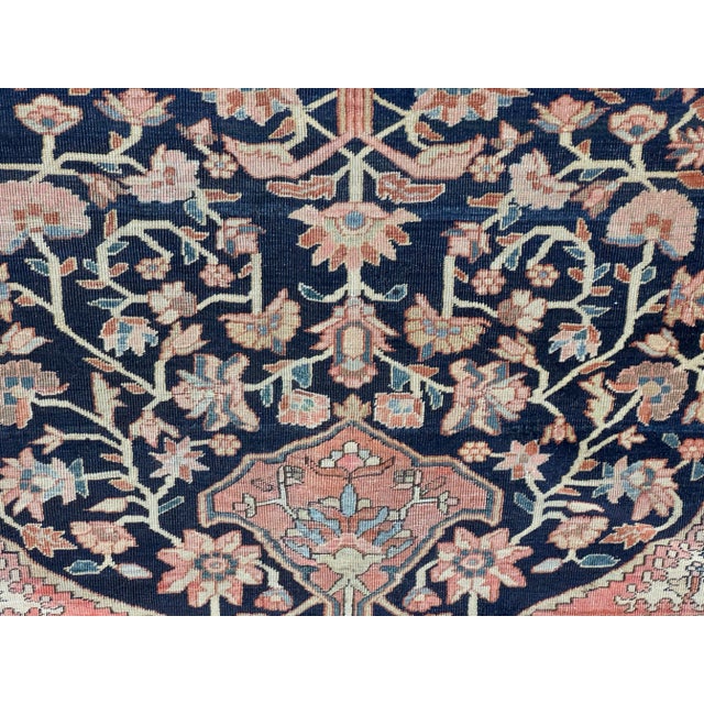 Antique Persian Farahan Sarouk Rug 9’4" X 12’1" For Sale In New York - Image 6 of 11