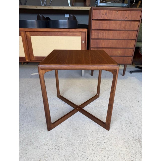 Mid-Century Modern Danish Teak Side Table from Domino Møbler, 1960s For Sale - Image 4 of 17