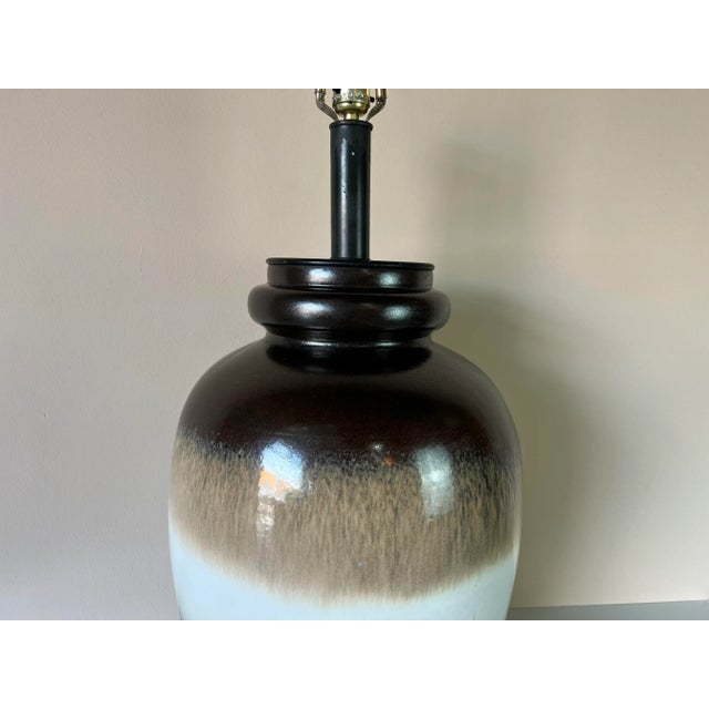 Mid-Century Multi Color Ceramic Glazed Table Lamp For Sale - Image 10 of 12