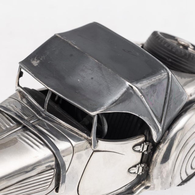 Vintage Silver BMW 328 Roadster Model Car, 1960s For Sale - Image 13 of 18