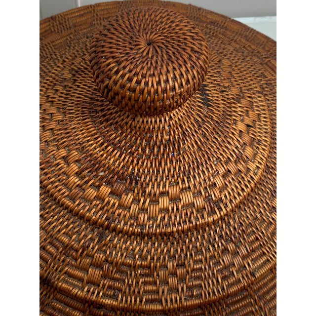 Mid 20th Century East African Coiled Lidded Basket, Possibly Ethiopian For Sale - Image 11 of 12