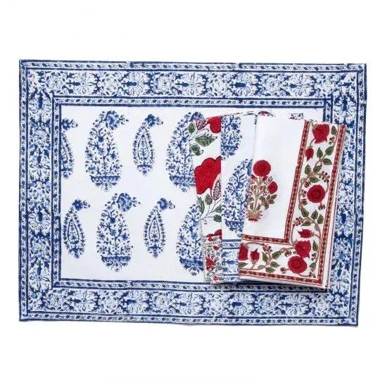 The Malabar Multi-Paisley pattern displays a bold intricate paisley motif reminiscent of classic Indian design. A...
