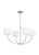 Transitional Kate Spade by Visual Comfort Studio Sawyer Chandelier, Polished Nickel, Small For Sale - Image 3 of 5
