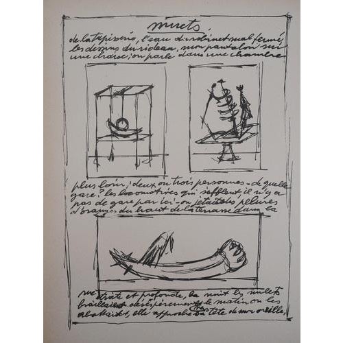 Alberto Giacometti, Moving and Mute Objects, 1952, Original Lithograph For Sale - Image 5 of 8