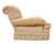 Pair of Custom Champagne Chenille Lounge Chairs With Bullion Fringe For Sale - Image 4 of 8