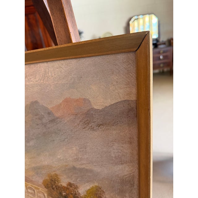Early 20th Century Early 1900s Oil on Canvas Painting of Scottish Loch by Frances E. Jamieson For Sale - Image 5 of 16