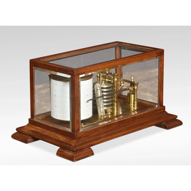 Gold Walnut Cased Barograph For Sale - Image 8 of 8