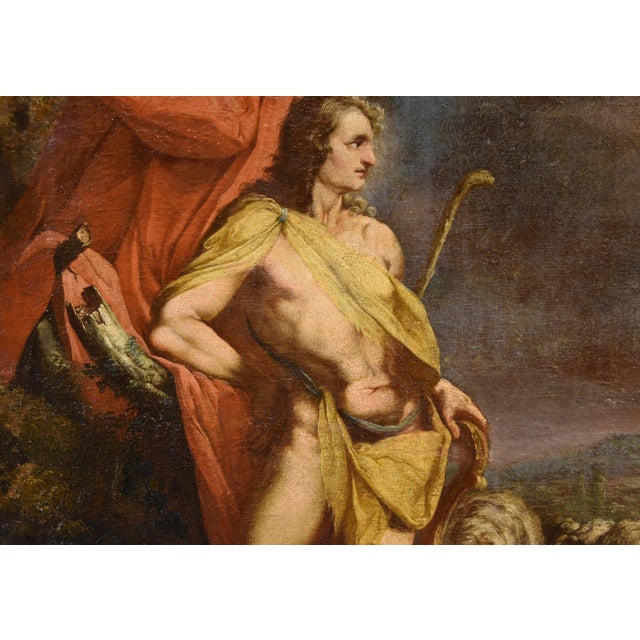 Workshop of Cornelis Van Haarlem, Apollo, 1630, Oil on Canvas, Framed For Sale - Image 9 of 15