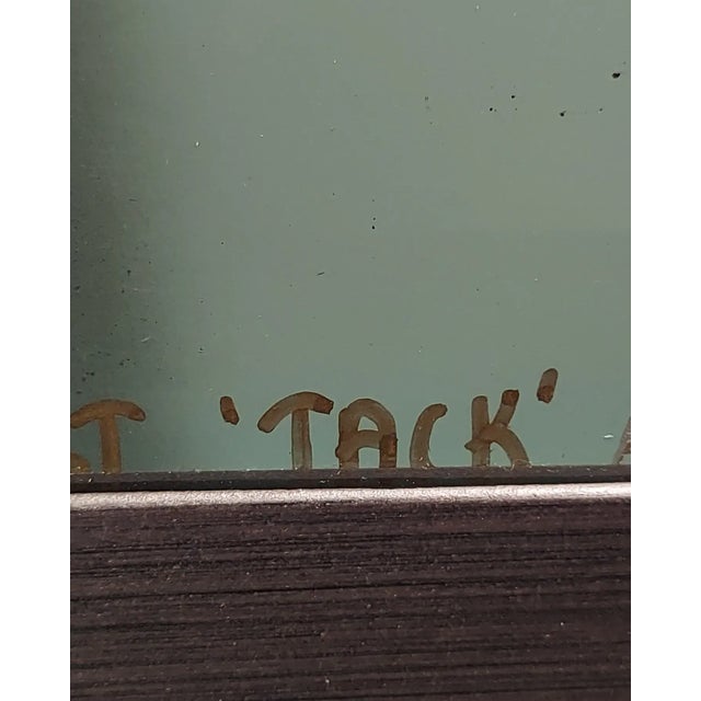 Metal 1989 "Jack" R. Scott Thune Oil Painting on Metal, Framed For Sale - Image 7 of 10