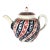 First Period Worcester Porcelain Queen Charlotte Pattern Teapot & Cover For Sale