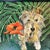 Contemporary terrier dog & ferns print by Judy Henn. Signed with monogram and framed. Measures 14x11 / 16.75x13.75 framed....