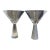Modern Martini Glasses, 10 Ounces - Set of Two For Sale