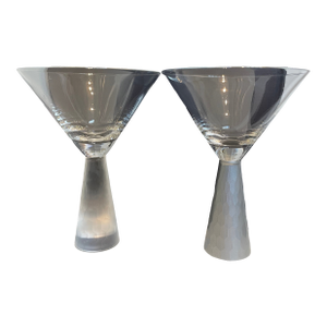 Modern Martini Glasses, 10 Ounces - Set of Two