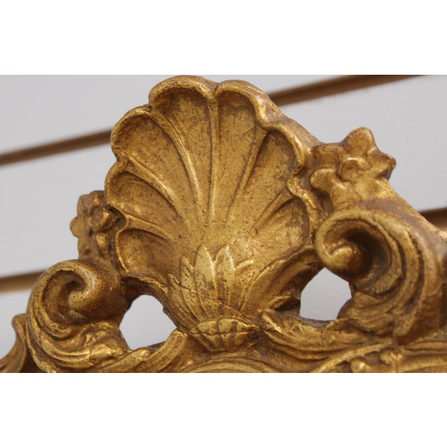 1970s Friedman Brothers Chippendale Gilt Frame Arch Top Tall Wall Mirror For Sale - Image 5 of 13