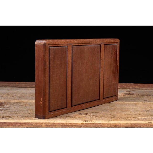 Wood Mid 20th Century Inwall Fixtures Fold Away Dining Set Salesman Sample For Sale - Image 7 of 11