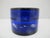 Mary Gregory Cobalt Blue Glass Enamel Painted Girl With Flower Round Trinket Box For Sale - Image 10 of 14