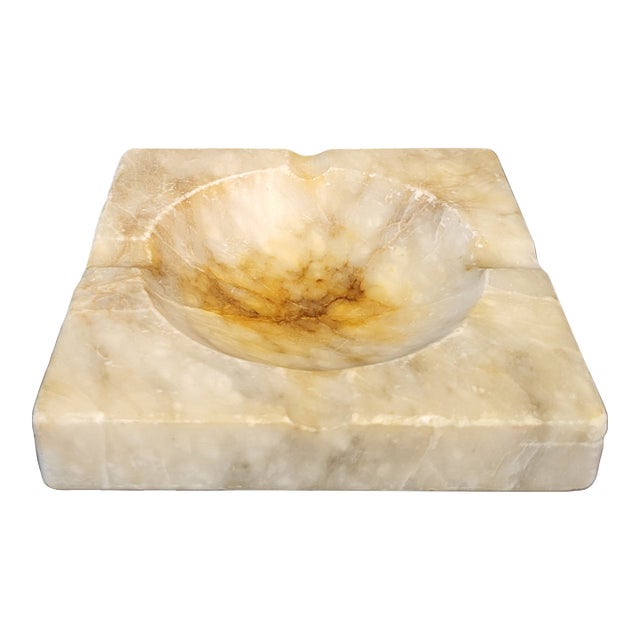 1970s Italy Marble Ashtray Catchall For Sale