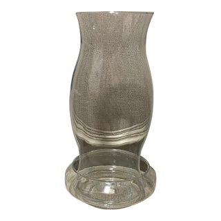 Mid 20th Century Colonial Williamsburg Style Glass Hurricane Candle Shade Globe 11.5” With Glass For Sale