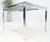Flip Top 40" Square Crome Base Smoked Glass Top Dining Table 84" Extended Clean! For Sale - Image 17 of 18