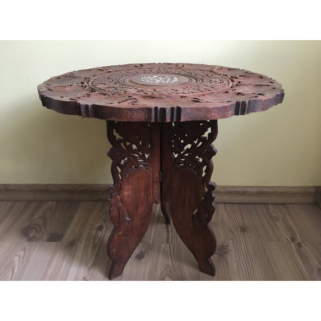 Carved Teak Coffee Table, 1970s For Sale - Image 10 of 12