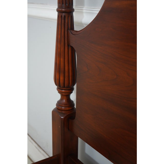 Henkel Harris Model 160 Cherry Queen Size Poster Bed For Sale - Image 15 of 17