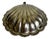 1920s English E & J Leek Silver Plated Clamshell Butter Dish With Glass Liner For Sale
