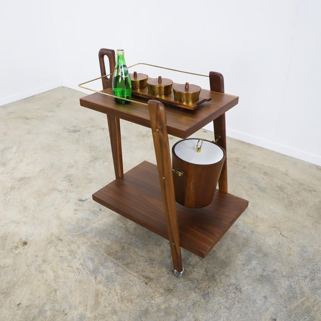 1970s 1970s Mexican Midcentury Serving Cart For Sale - Image 5 of 17