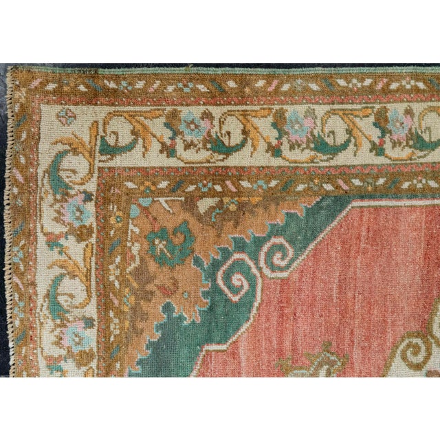 Early 21st Century Turkish Vintage Rug 3'7" x 10'9" #21127 For Sale - Image 5 of 8