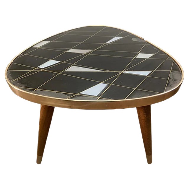 Kidney-Shaped Flower Table or Plant Stand, 1950s For Sale