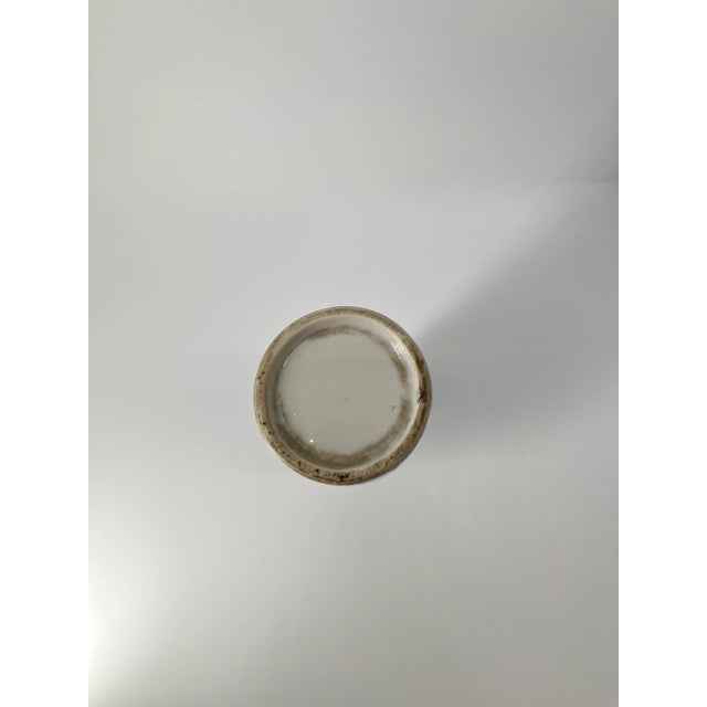 Vintage Japanese Sake Bottle With Blue Floral Motif – Traditional Ceramic Tokkuri For Sale - Image 4 of 8