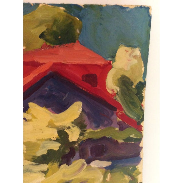1960s 1960s Richard Snyder Modern Abstract Oil Paintings - Set of 2 For Sale - Image 5 of 11