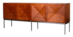 Pointe De Diamant Sideboard by Antoine Philippon & Jacqueline Lecoq for Behr, 1960s