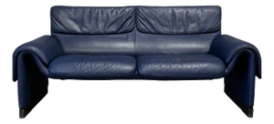 Vintage DS2011 Sofa in Blue Leather from de Sede, 1990s