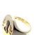 10k Yellow Gold Signet Ring Featuring Diamond Carving, Size 5.75 For Sale - Image 4 of 4