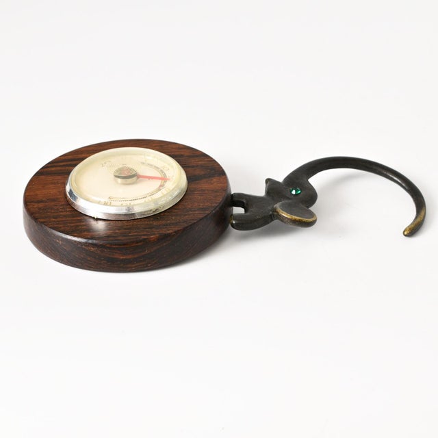 1960s Bronze Elephant Wall Thermometer by Walter Bosse, 1960s For Sale - Image 5 of 10