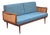 Restored Vintage Teak and Cane Sofa Daybed by Peter Hvidt & Orla Molgaard-Nielsen Fd451 For Sale